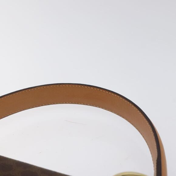 CELINE Macadam Canvas Hand Bag Pvc Leather Brown Gold - Picture 8 of 13